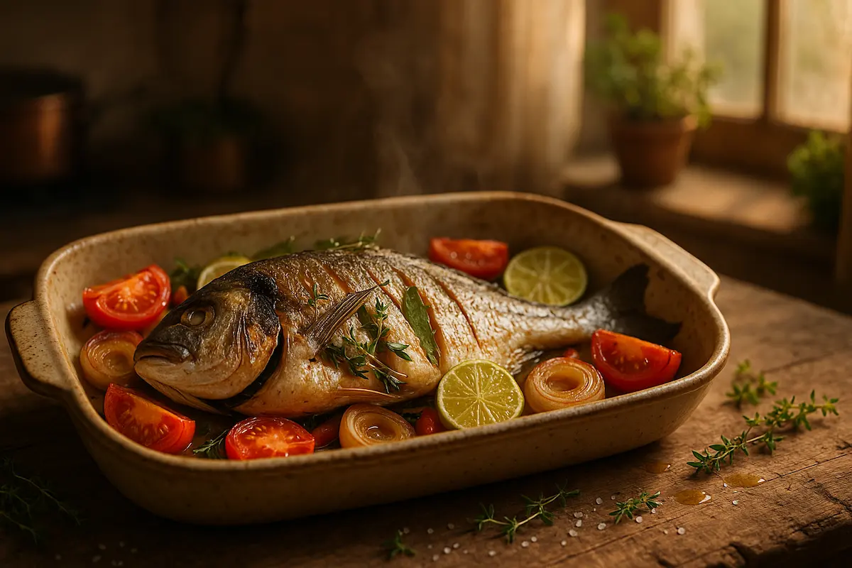 dorade royale au four