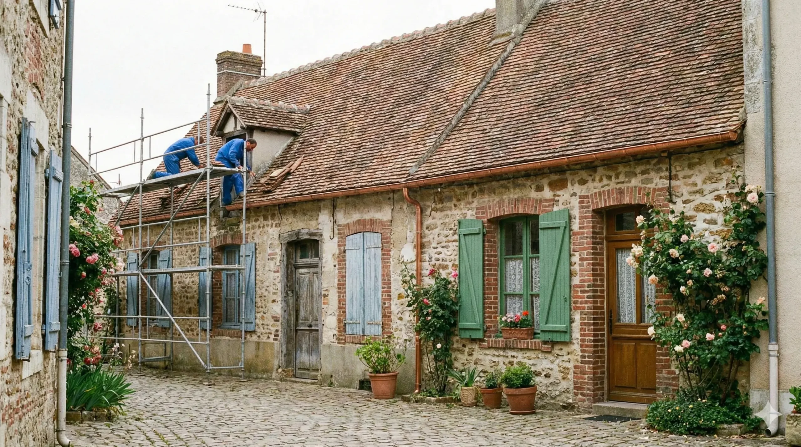 toiture commune sans copropriété