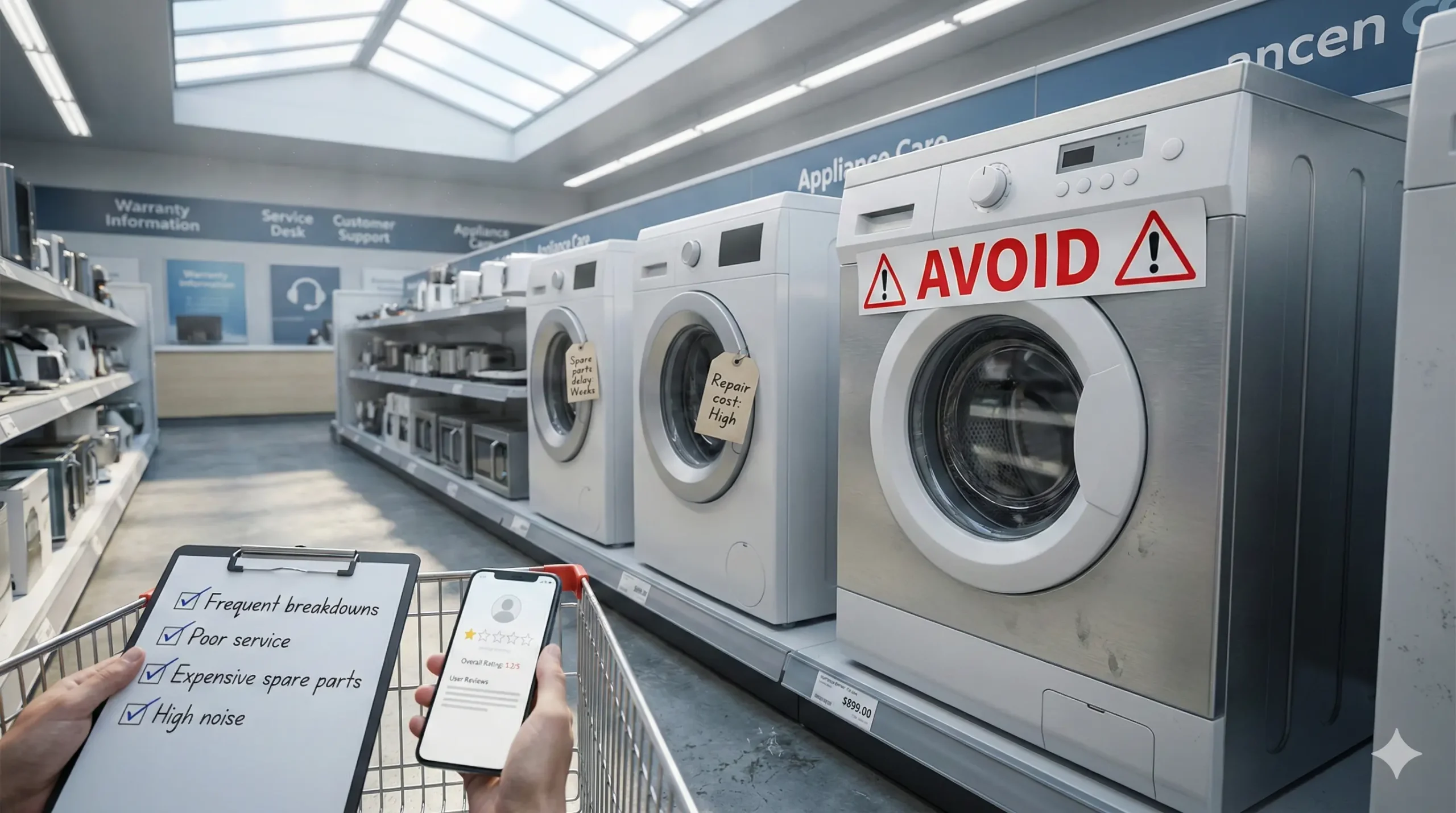 marque de lave-linge à éviter